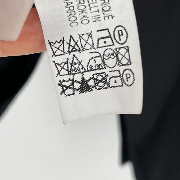 NWT Zara Black Gabardine Double Breasted Long Sleeve Collared Tuxedo Bodysuit M - Picture 12 of 13